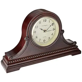 vmarketingsite Kaminuhren Holz Kaminuhr mit Westminster Glockenspiel Diese Massivholz dekorative Glockenuhr ist batteriebetrieben Leise Regal Tischuhr Westminster Glocken zu der Stunde