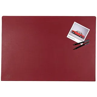 Centaur Schreibtischunterlage aus echtem Leder Schreibunterlage mit Kantenschutz, (1 tlg) rot