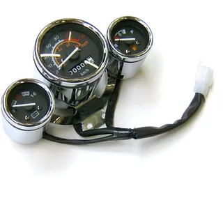 TACHOMETER COCKPIT TACHO EINHEIT inkl. VOLTANZEIGE kompl. z.B. für BENZHOU YIYING YY50QT RETRO STAR BAOTIAN BT49QT/BT50QT RETRO JMSTAR FLEX TECH SARO BELLA ZNEN QT-E RETRO CRUISER FOSTI