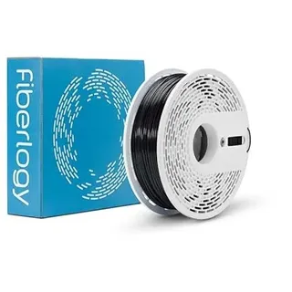 Fiberlogy EASY PET-G schwarz, 1,75 mm (± 0,02), 0,85 kg PETG-Filament, hergestellt in der EU für Desktop-3D-Drucker
