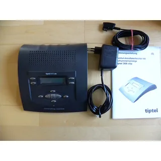 Tiptel 308 clip anthrazit nova Komfort-Anrufbeantworter mit Rufnummernanzeige