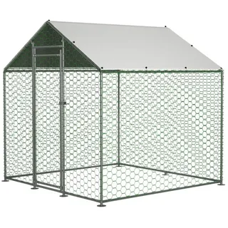 Thanaddo Freilaufgehege 2 x 2 x 2 m silber