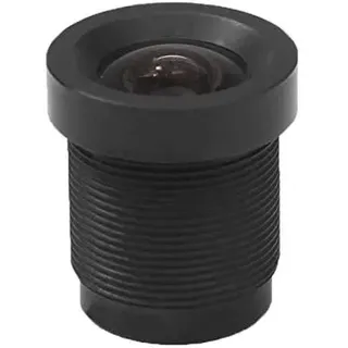 ONPIRA Mini Wechsel Objektiv M12 Aluminium M12, Echt Glas, IR-tauglich, 2,8mm = 115°, Weitwinkel, Manueller Fokus, Aluminium mit Echtglas, Silber