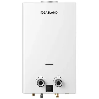 gasland chef GASLAND 10 Liter Propan Durchlauferhitzer, LPG Gas Gasdusche mit LED-Anzeige für den Hausgebrauch, 50mbar, 3V, 22kW