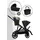 moon black inkl. Cot S Babywanne
