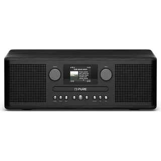 aero pure Pure Classic C-D6i Schwarz/Esche DAB+ Internetradio mit CD-Player