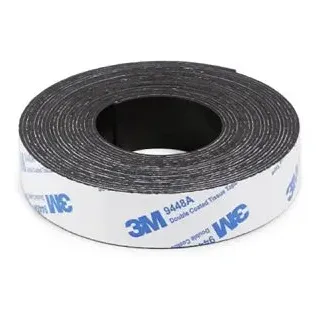 Böttcher-AG Magnetband schwarz, selbstklebend, 1mm Stärke, 20 mm x 5 m
