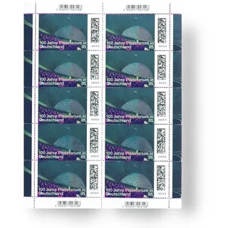 10 Stück 0,95 EUR 95 Cent postfrische nassklebende Briefmarken | Frankaturware Markenset (Motiv: Blick in ein Planetarium...)