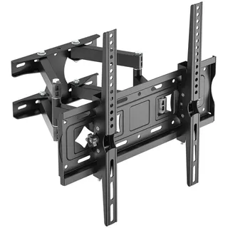 muchen TV-Wandhalterung TV Wandhalterung für 32" 43" 48" 50" 55" Neigbar Schwenkbar Wandhalter, (bis 55 Zoll, Für TCL LG SAMSUNG TOSHIBA PHILIPS HISENSE Fernseher, Für Fernseher 55 50 48 43 40 32 26 Zoll) schwarz
