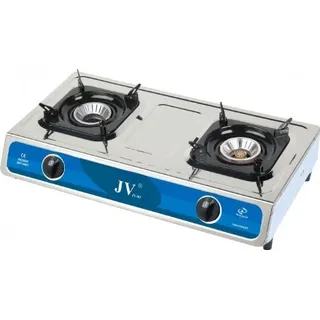 Jv Gaskocher Edelstahl 2-flammig JV-03s