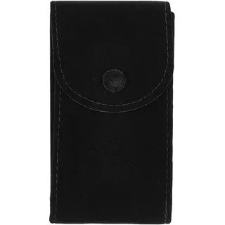 Kiuiom Uhren Aufbewahrungstasche,Watch Storage Bag,Fleece Uhrentasche,Flannel Fabric Watch Bag,Uhrenbox,Matte Uhr Beutel,Kompatibel Mit Einer Breiten Palette Von Uhren,1PC,Schwarz