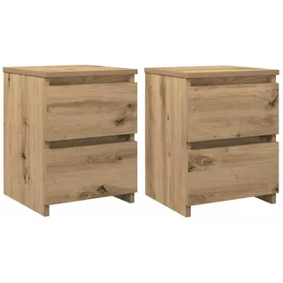 vidaXL Nachtschrank Artisan-Eiche 30 x 30 x 40 cm Braun