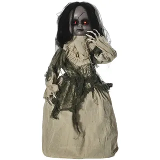 Outsunny 83cm Halloween Geisterpuppe mit Spezialeffekten und Soundfunktion