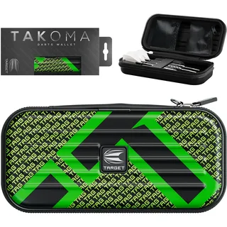 Target Darts Takoma Tag Darts Wallet, Standardgröße, Grün | Dart Tasche für insgesamt 3 Darts | Eva-Dart-Schutzhülle mit Zwei Innenfächern mit Reißverschluss | Profi Dart Zubehör