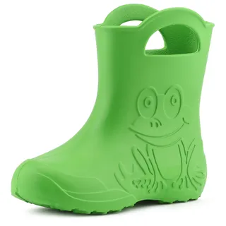 Ladeheid Eva Kinder Gummistiefel für Jungen Mädchen Regenschuhe Bequeme und wasserdichte Regenstiefel Kinder LA-CA-01