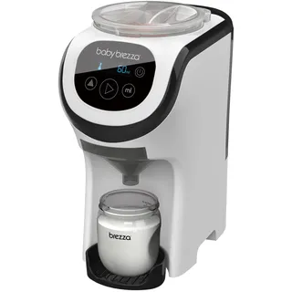 Baby Brezza - Formula Pro Mini automatischer Flaschenzubereiter- dosiert und mischt heißes Wasser und Milchpulver auf Knopfdruck, weiß