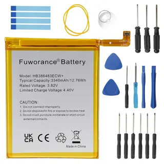fuworance Akku-King Akku kompatibel mit Huawei HB386483ECW+ - Li-Polymer 3300mAh - für G9 Plus BLN-AL10, BLL-L22, BLN-L21 MLA-L00 MLA-L01 MLA-L03 Smartphone Handy mit Took Kit