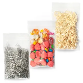 KK Verpackungen 500x Druckverschlussbeutel 120x170 mm 50 my LDPE ZIP Beutel Schnellverschlussbeutel