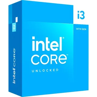 Intel CoreTM i3-14100F 4-Kern CPU, Sockel 1700, Boxed (ohne Kühler)