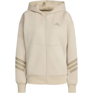 adidas Future Icons Three Stripes Full Zip Hoodie, Crystal Linen, S