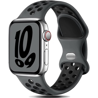 Gulemfy Kompatibel mit Apple Watch Armband - Apple Watch Sportarmband 44mm 42mm 45mm 46mm 49mm 38mm 40mm 41mm,Atmungsaktiv Silikon Armband für iWatch Series Ultra SE/10/9/8/7/6/5/4/3/2/1Unisex