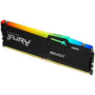 Kingston FURY Beast RGB DDR5 6000MT/s 8GB Modul (1x8GB) CL36 Schwarz KF560C36BBEA-8