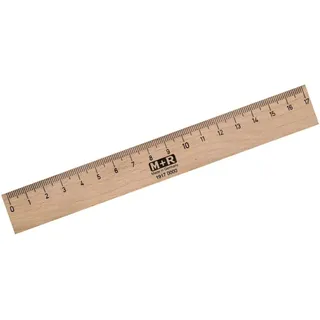 M+R Lineal 19170000 17cm Holz naturbelassen buche