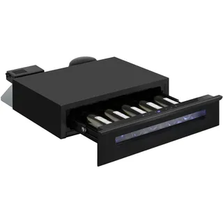 Amica Weintemperierschublade freistehend 13 l X‐Type Design 5‐Flaschen‐Kapazität elektronische Steuerung UV‐Schutz – weintemperierschraenke Schwarz
