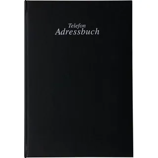 Stylex Adressbuch mit 6-Ring-Mechanik schwarz 15x22cm