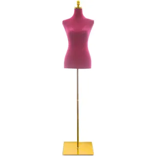 BITUXX Design Schneiderpuppe Schaufensterpuppe Torso Angezogen Mannequin Büste Pink