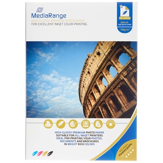 MediaRange Fotopapier A4 weiß