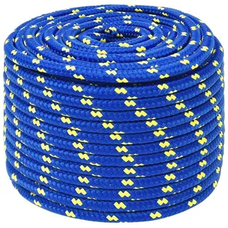 vidaXL Bootsseil 12 mm 25 m Polypropylen Blau