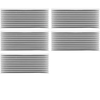 Aluminium Großer Kühlkörper 40 x 20 x 100 mm Heatsink Weiß Finnen Kühlkörper Modul Kühler Wärmeradiator Board Kühlung Ableitende Teile Heatsink 40 für PCB Board LED Motherboard 5Pcs