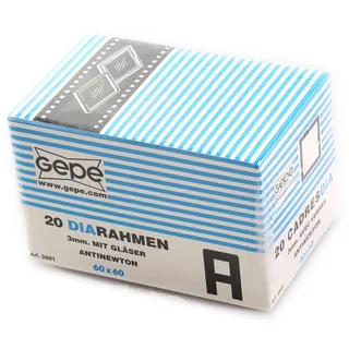 6x6 Diarahmen 2601 Gepe 3mm mit Gläser Antinewton 6x6