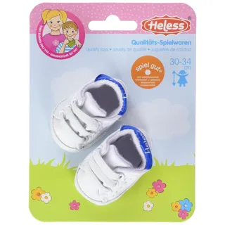 Heless 1451 Weiße Puppen-Sneakers, 30-34 cm