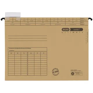 Elba Hängemappe ULTIMATE 100555356 DIN A4 240g Karton naturbraun