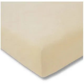 Estella Spannbettlaken Samt-Velours 140 x 200 cm Natur