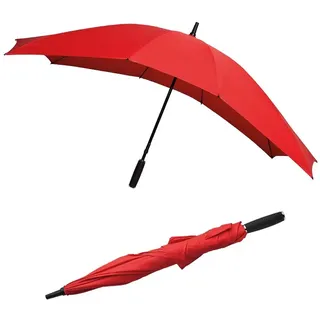 Le Monde du Parapluie Ambiance-Live Falcone Regenschirm für Zwei - Pärchen Regenschirm - Rot - Ausgezeichnete Windbeständigkeit