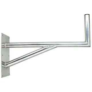 PremiumX 80cm Wandhalter Aluminium SAT-Halterung mit Stützelement für Satellitenschüssel Grundplatte 400x200mm
