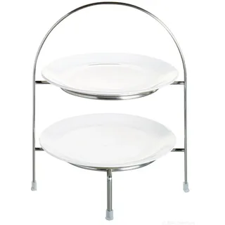 Asa Selection 2-stöckige Etagere A Table Metall Silber Chrom