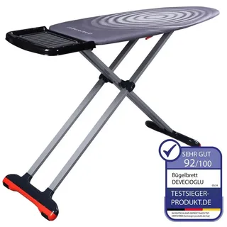 Harbinger Bügelbrett 46x127 cm, höhenverstellbar, rutschfest, für Dampfbügelstation, Ironing Board