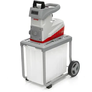 Ikra mogatec IKRA Elektro Gartenhäcksler ILWH 3000, leise robust wartungsarm, starke 3.000W, Aststärke bis 45mm, Blauer Engel