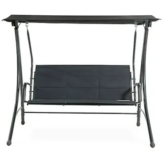 Sunfun Maja Hollywoodschaukel Padded  (186 x 123 x 167 cm, Anthrazit)