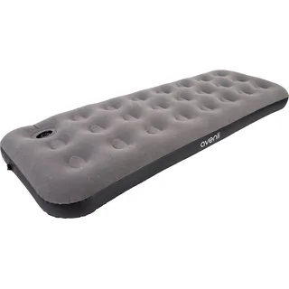 Avenli Luftmatratze Camping Single-Size 191x73x22 cm, Gästebett 1 Person, integrierte Fußpumpe, CloudCoil, beflockt, bis 150 kg, grau/schwarz