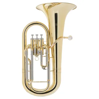 Classic Cantabile EU-1030L Euphonium - Lackiertes Euphonium in Bb - Aus Messing - Bohrung: 14,4 mm - Schallbecher-Ø: 300 mm - Edelstahl-Ventile - Inkl. Hartschalenkoffer