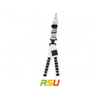Schroth Gurt - Rallye 3 asm silber mit schwarzem Flock links