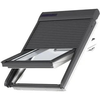 VELUX Solar Sparpaket "SunProtectSolar" - Dachfenster Kunststoff mit Eindeckrahmen und Solar Rollladen SSL- Komplett-Set