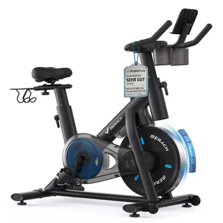 Merach Heimtrainer Fahrrad schwarz