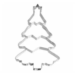RBV Birkmann Birkmann, XXL Ausstechform Christbaum, mit Innenprägung, Edelstahl