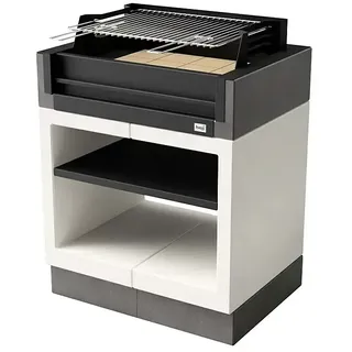 Tuozi Kitaway Holzkohlegrill  (Grau/Weiß, B x T x H: 94 x 63 x 115 cm)